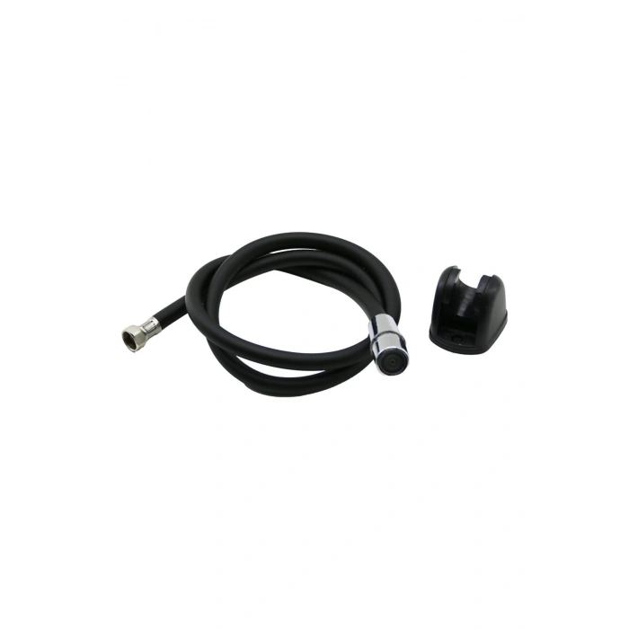 SİYAH PLASTİK PERLATÖRLÜ TAHARATMATİK HORTUM 120CM (5324)