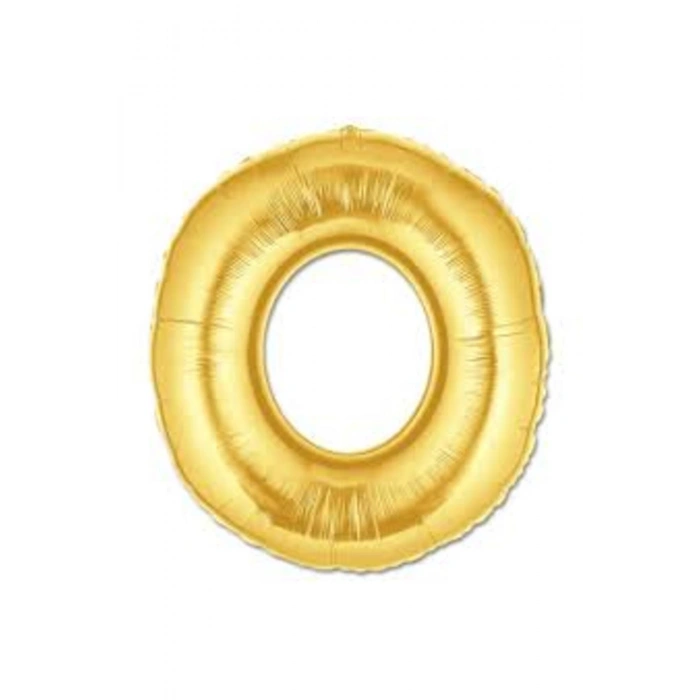 O Harf Folyo Balon Altın Renk 40 inç (5324)