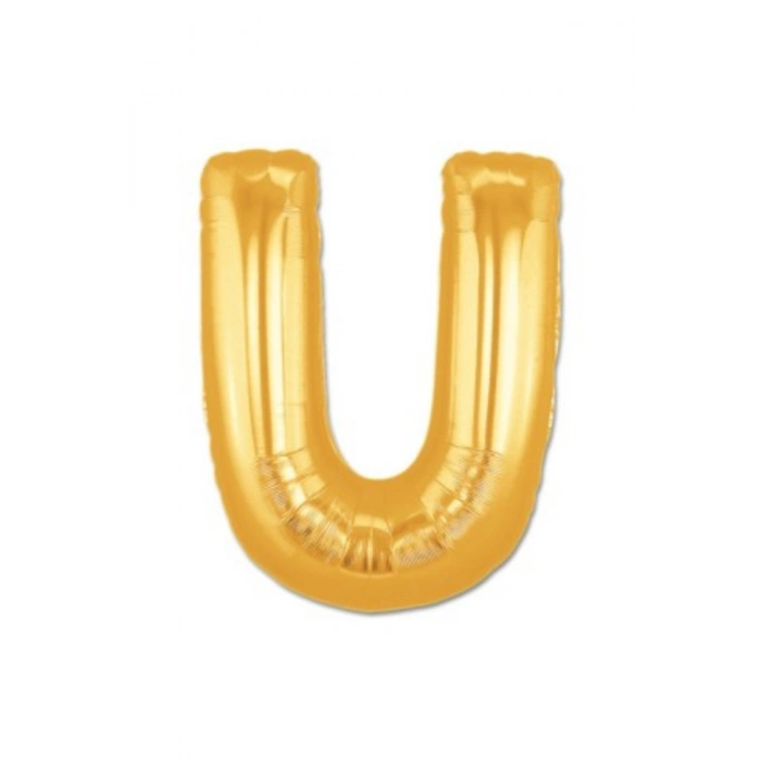 U Harf Folyo Balon Altın Renk 40 inç (5324)