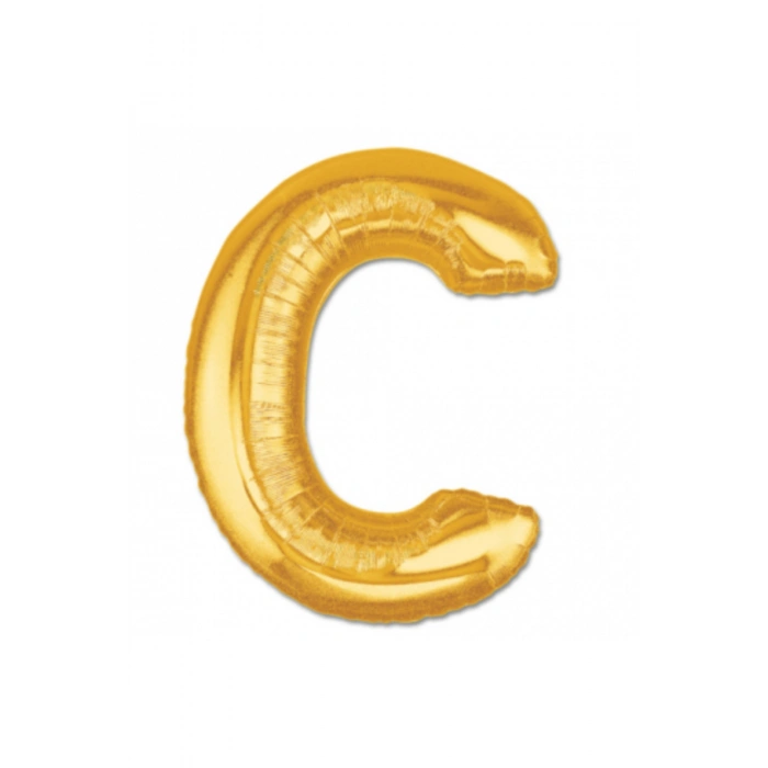 C Harf Folyo Balon Altın Renk 40 inç (5324)