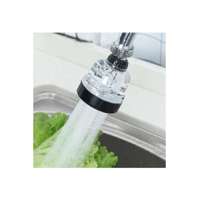 Su Tasarruflu 3 Fonksiyonlu Oynar Musluk Başlığı - Şeffaf (5324)