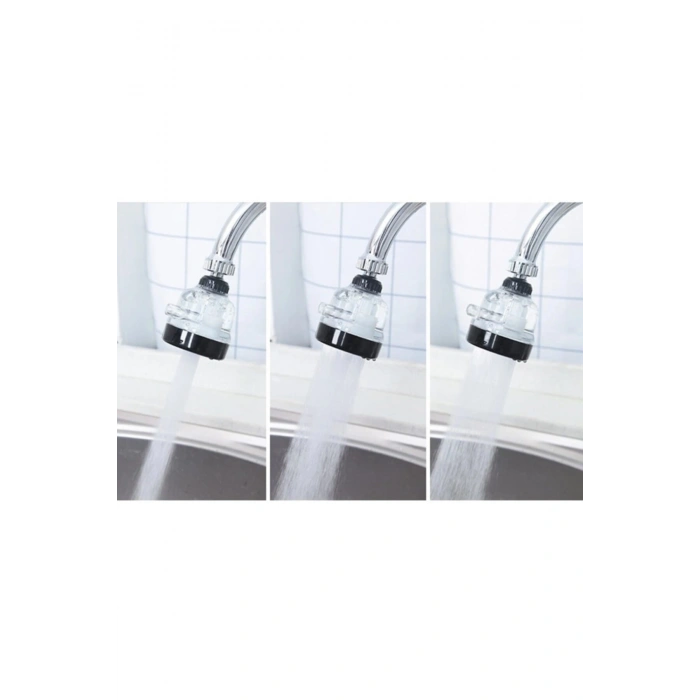 Su Tasarruflu 3 Fonksiyonlu Oynar Musluk Başlığı - Şeffaf (5324)
