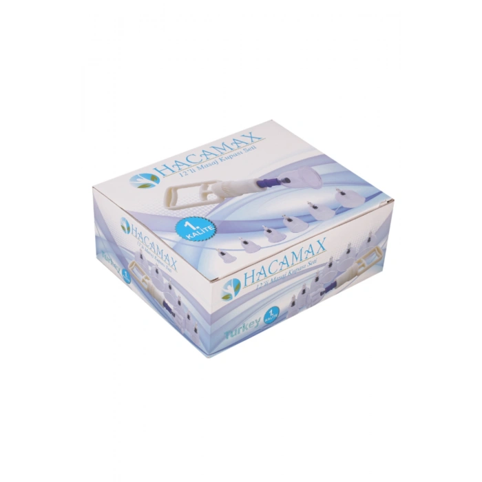 Hacamat Kupası 12’li Çekme Seti Vakumlu Masaj Aleti (5497)