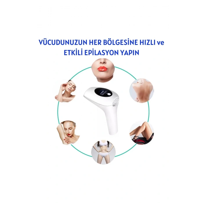 Profesyonel Lazer Epilasyon Aleti 999.999 Atım Tüy Alma Cihazı Kadın Erkek lazer IPL Tüm Bölge (532