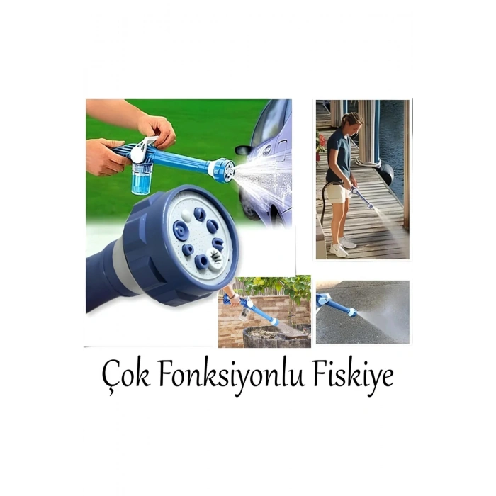 Otomobil Yıkama Sulama Fonksiyonlu Su Püskürtme Tabancası Deterjanlı Akıllı Tayzikli Basınçlı Bahçe