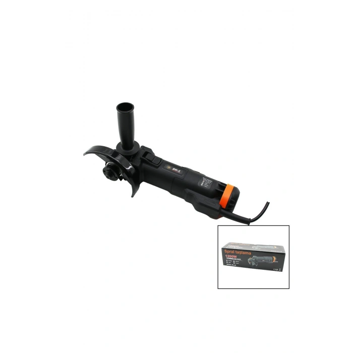 SPRAL TAŞLAMA 1200W SİYAH - TURUNCU 11000/min - 125mm BLL-02 (5324)