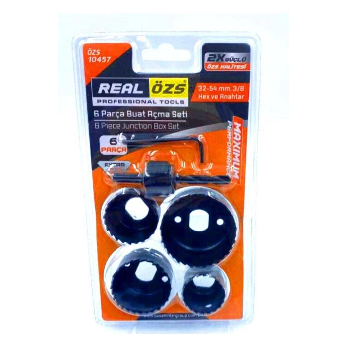 6 PARÇA BUAT AÇMA PANÇ SETİ 38-54MM- 3/8 HEX - ANAHTAR (5324)