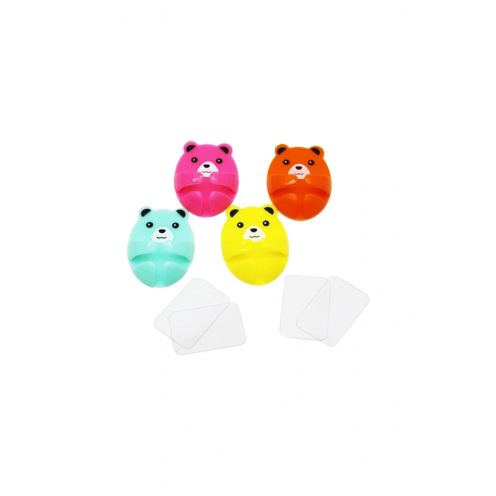 4 PARÇA RENKLİ BÜYÜK AYICIK KABLO TUTACAK (5324)