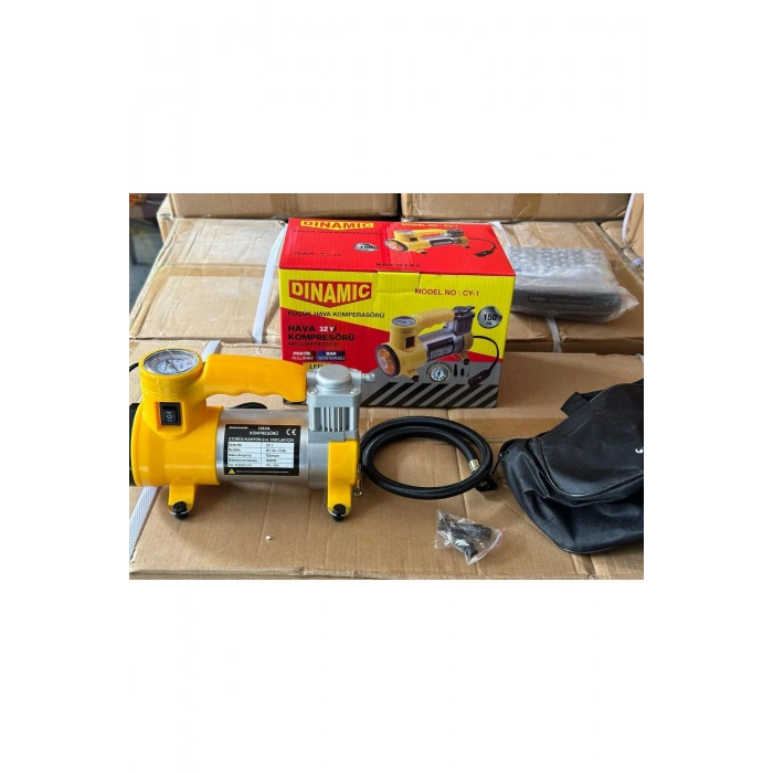 OTO - ARAÇ HAVA KOMPRESÖRÜ KAMYON - OTOBÜS - DC/12V-13.5V - 15Amp - 150PSI - BAR GÖSTERGE - LED AYDI