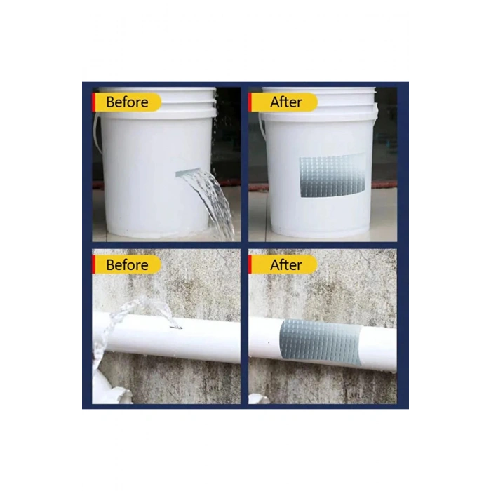 Çok Amaçlı Kuvvetli Yapıştırma Bandı Çamur Bant Su Geçirmez Tamir Bandı Su Sızdırmaz Bant 96 mm x 1.