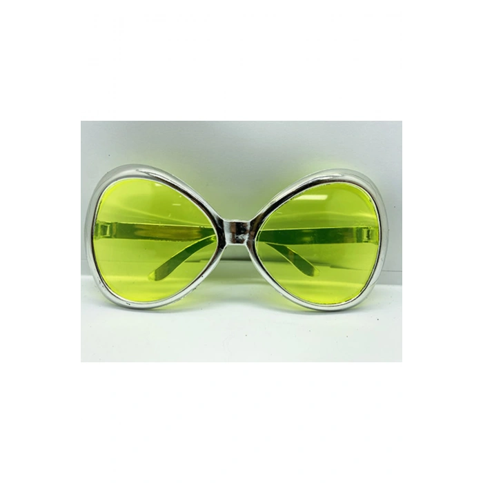 Gümüş Renk Yeşilçam Nostalji 80li Yıllar 90lı Yıllar Parti Gözlüğü 7x16 cm