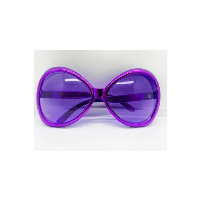 Mor Renk Yeşilçam Nostalji 80li Yıllar 90lı Yıllar Parti Gözlüğü 7x16 cm