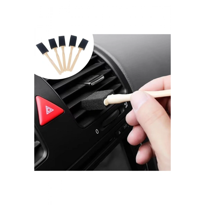 5'li Araba Havalandırma Temizleme Fırçaları Klima Çıkışları,Toz Alma&Otomobil İçi D