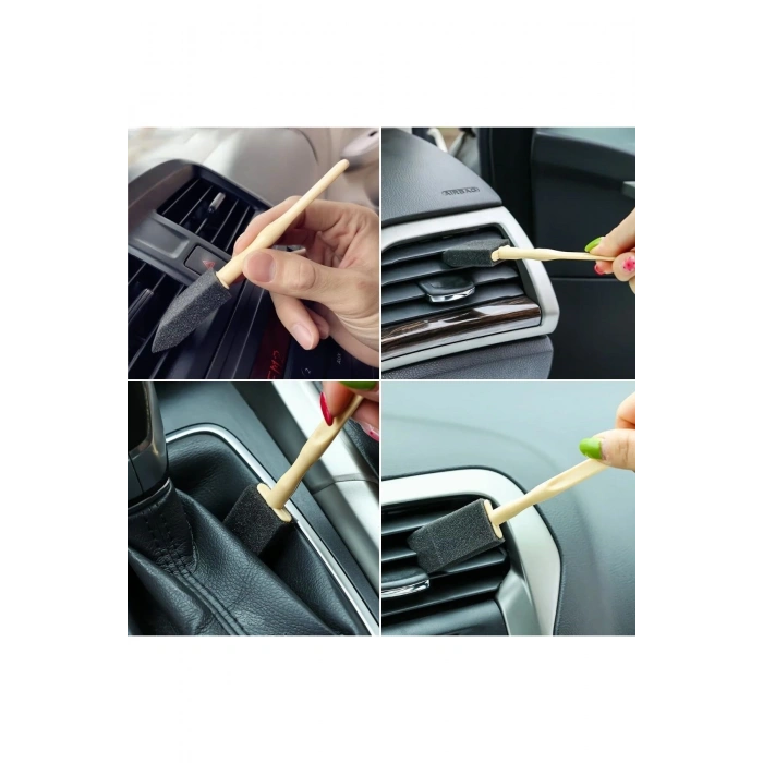 5'li Araba Havalandırma Temizleme Fırçaları Klima Çıkışları,Toz Alma&Otomobil İçi D