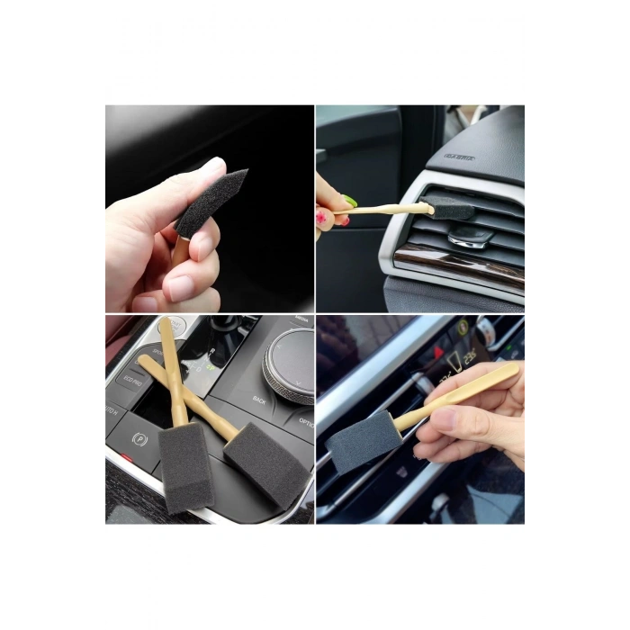5'li Araba Havalandırma Temizleme Fırçaları Klima Çıkışları,Toz Alma&Otomobil İçi D