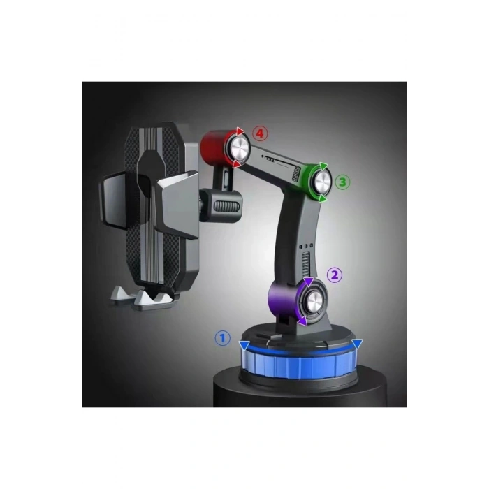 Jel Vantuzlu Cama Takılabilen Güçlü 360 Derece Dönebilen Ayarlanabilir Araç Içi Vantuzlu Telefon Tut