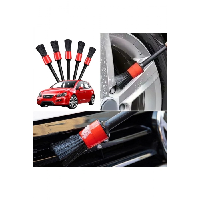 5’li Çok Amaçlı Araç İçi ve Dış Yüzey Temizlik & Detaylandırma Fırça Seti (5324)