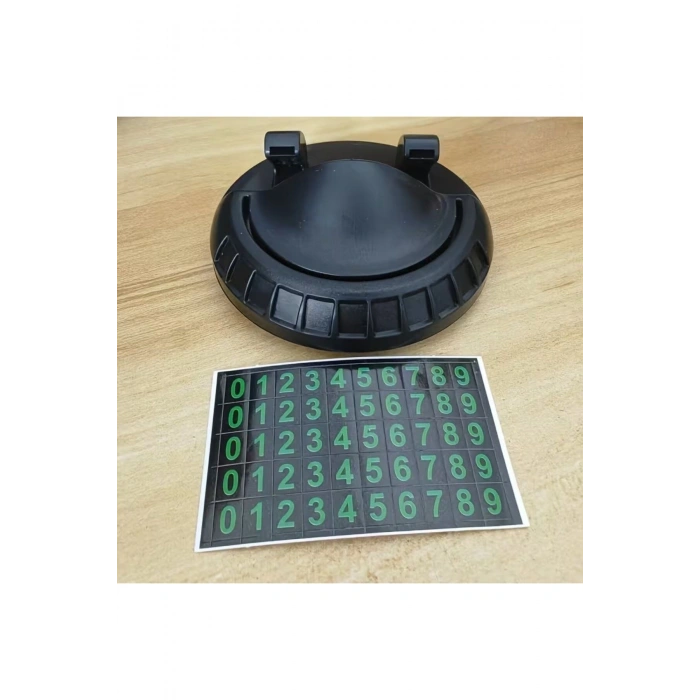 Numaratörlü Güçlü Yapışkanlı 360 Derece Dönebilen Su Geçirmez Araç İçi Telefon Tutucu Plastik Aparat