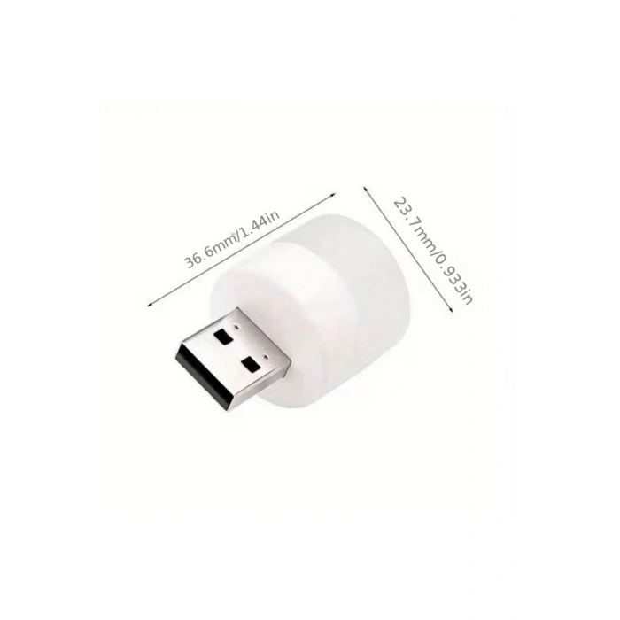 USB Mini Top LED 10’lu Aydınlatma Seti – Beyaz Renkli Gece Lambası, Enerji Tasarruflu Mikro LED Işık