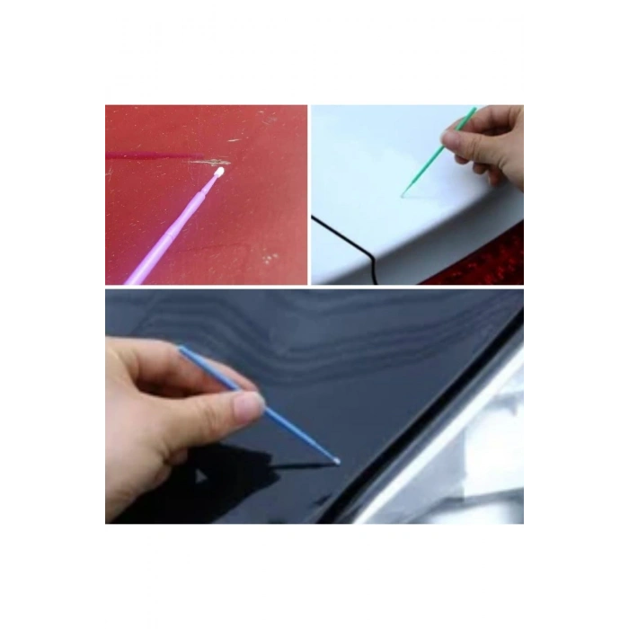 100’lü Mini Tek Kullanımlık Araba Rötüş Fırçası –İnce Uçlu Yumuşak Kıllı Boya Uygulayıcı, Otomotiv D