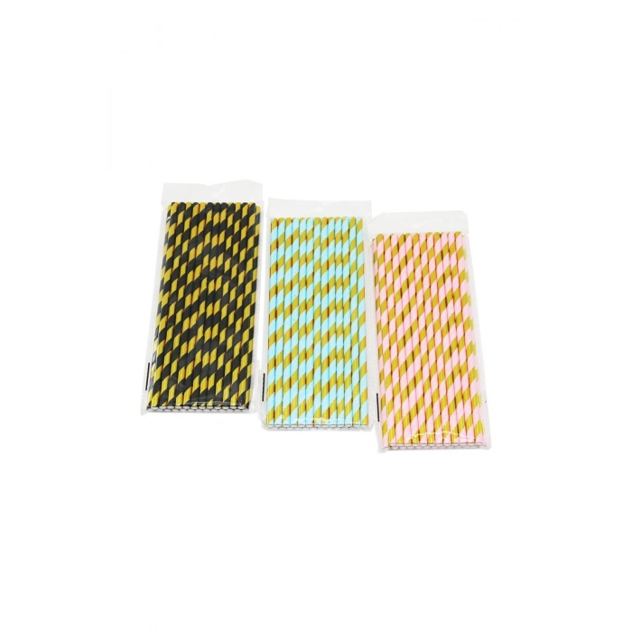 25 ADET KAĞIT KOKTEYL PİPET (5324)