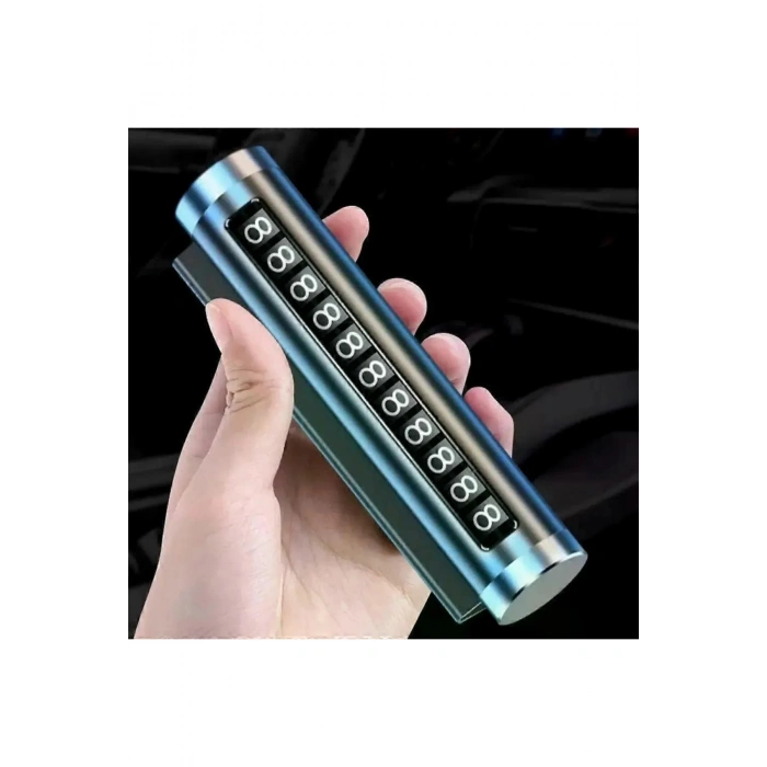 Telefon Numarası Plaka Silindiri Ayarı Renkli Metal Alüminyum Araba Geçici Park Kartı Evrensel Moda