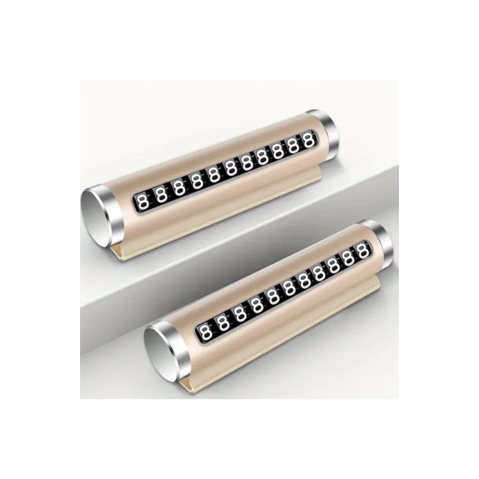 Telefon Numarası Plaka Silindiri Ayarı Renkli Metal Alüminyum Araba Geçici Park Kartı Evrensel Moda