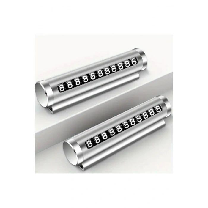 Telefon Numarası Plaka Silindiri Ayarı Renkli Metal Alüminyum Araba Geçici Park Kartı Evrensel Moda