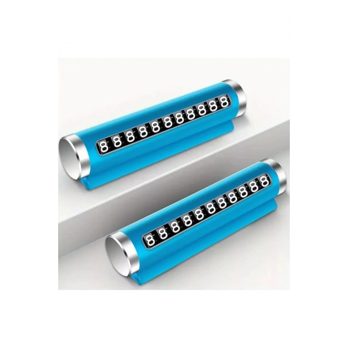 Telefon Numarası Plaka Silindiri Ayarı Renkli Metal Alüminyum Araba Geçici Park Kartı Evrensel Moda