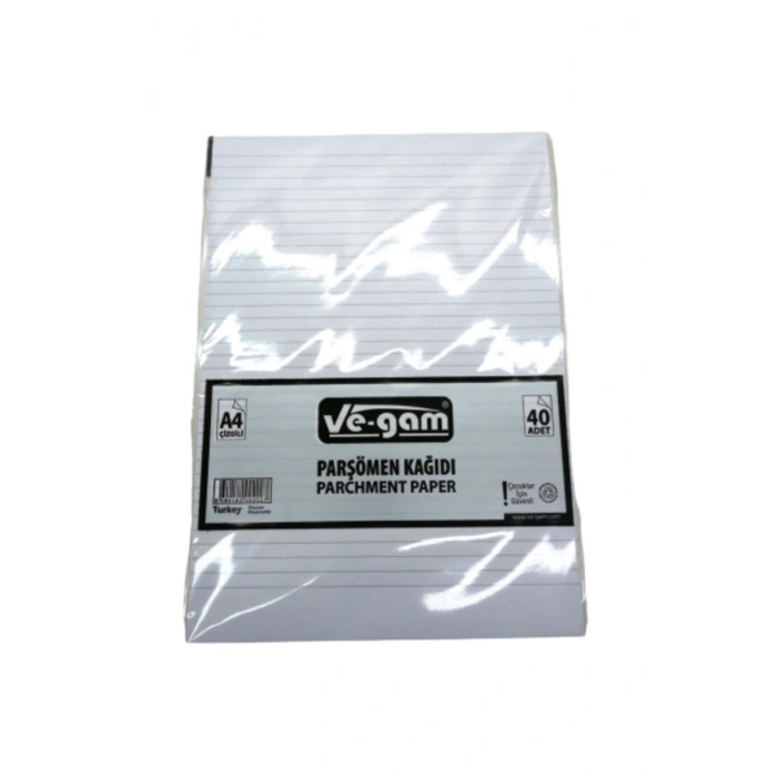 A4 40 PARÇA ÇİZGİLİ PARŞÖMEN KAĞIDI