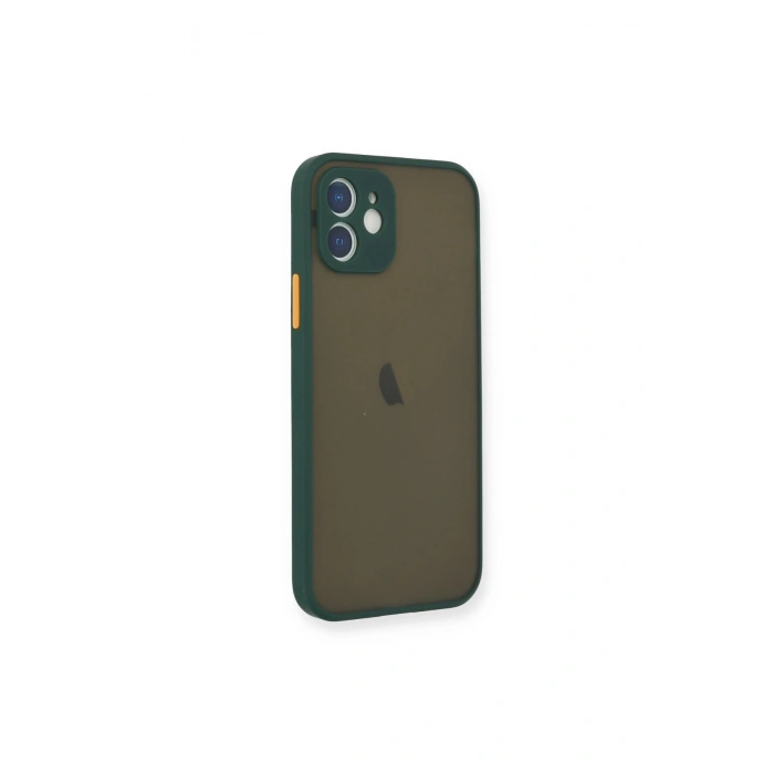 İphone 12 Mini Kılıf Montreal Silikon Kapak - Yeşil