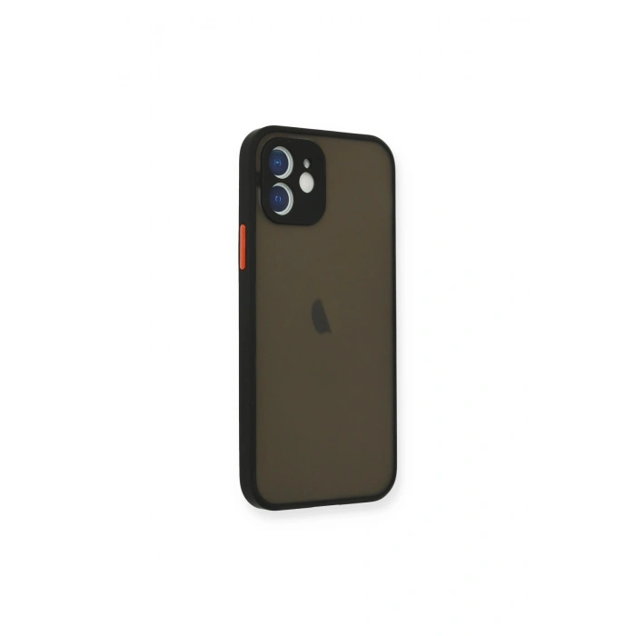 İphone 12 Mini Kılıf Montreal Silikon Kapak - Siyah