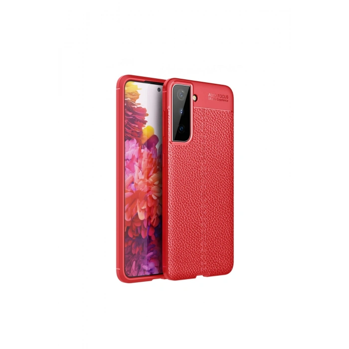 Samsung Galaxy S21 Plus Kılıf Auto Focus Kapak - Kırmızı