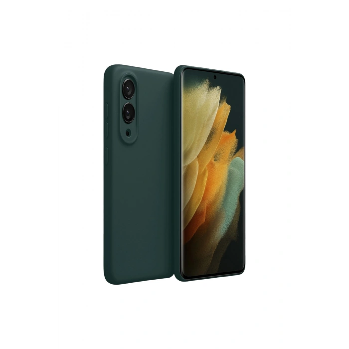 Samsung Galaxy S25 Edge First Silikon - Koyu Yeşil