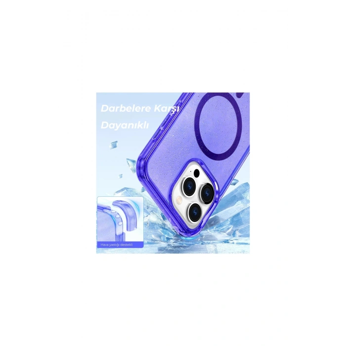 İphone 14 Pro Max Kılıf Magsafe Kapak - Pembe