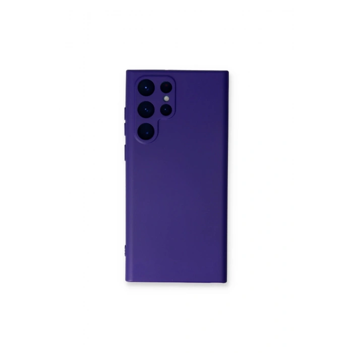 Samsung Galaxy S23 Ultra Kılıf Nano İçi Kadife Silikon - Mor
