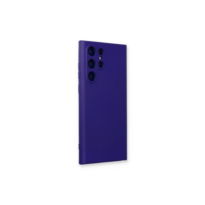 Samsung Galaxy S23 Ultra Kılıf Nano İçi Kadife Silikon - Mor