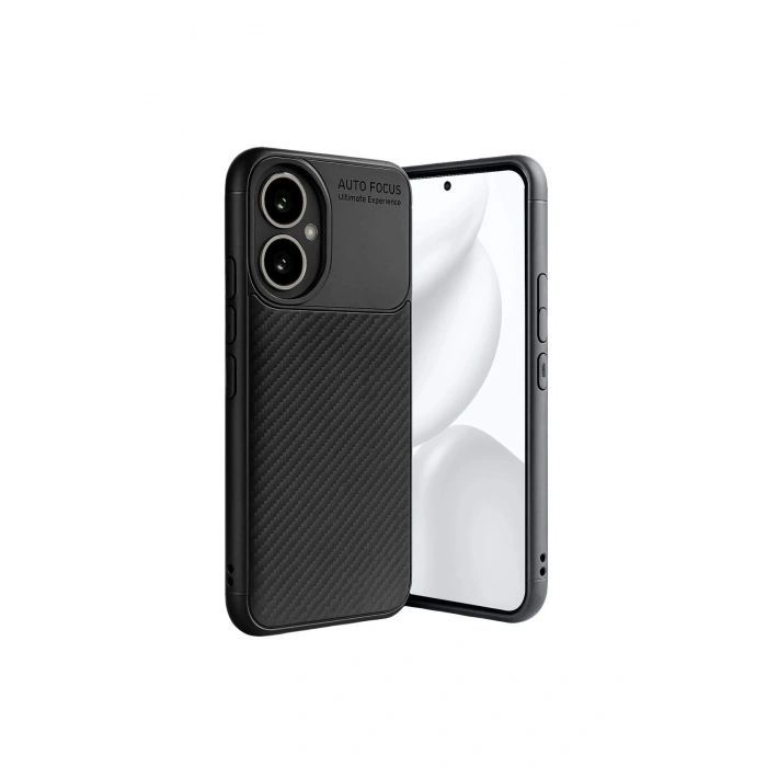 Honor 400 Kılıf Auto Focus Karbon Kapak - Siyah