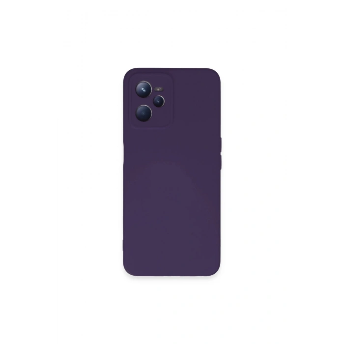 Realme C35 Kılıf Nano İçi Kadife Silikon - Mor