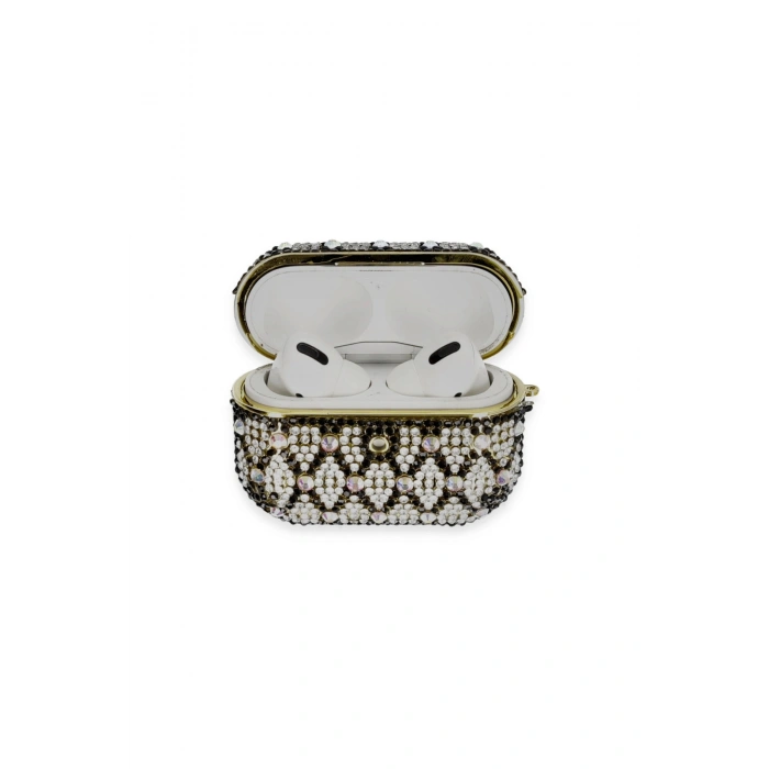 Airpods Pro 2 (2.nesil) Klor Taşlı Kılıf - Desen 2
