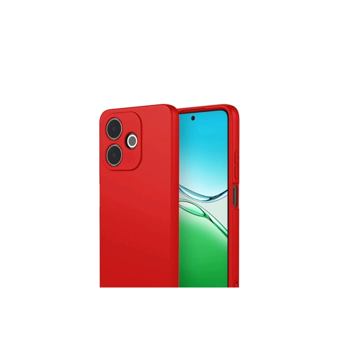 Oppo A5 Pro 4g First Silikon - Kırmızı