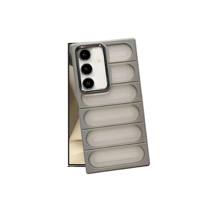 Samsung Galaxy S24 Kılıf Airmax Silikon Kapak - Titan Gri