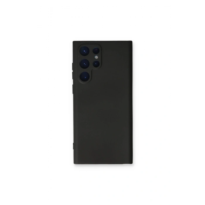 Samsung Galaxy S23 Ultra Kılıf Nano İçi Kadife Silikon - Siyah