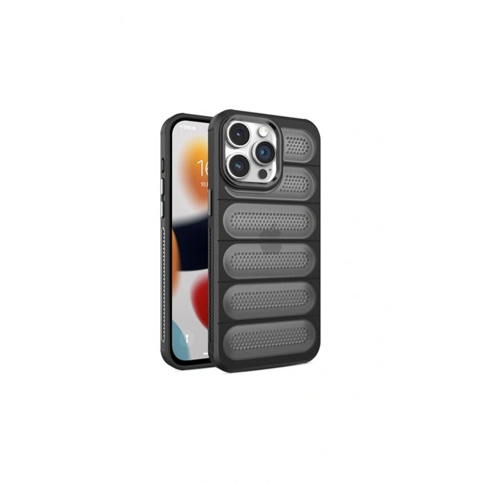 İphone 14 Pro Kılıf Airmax Silikon Kapak - Siyah