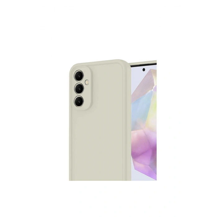 Samsung Galaxy A56 Kılıf Viera Silikon - Krem
