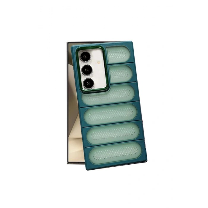 Samsung Galaxy S24 Kılıf Airmax Silikon Kapak - Koyu Yeşil