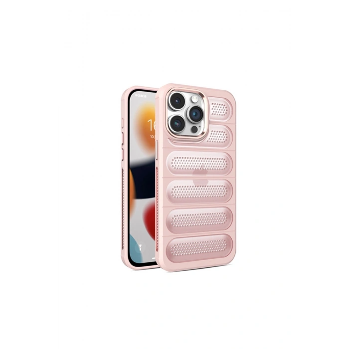 İphone 15 Pro Kılıf Airmax Silikon Kapak - Pembe