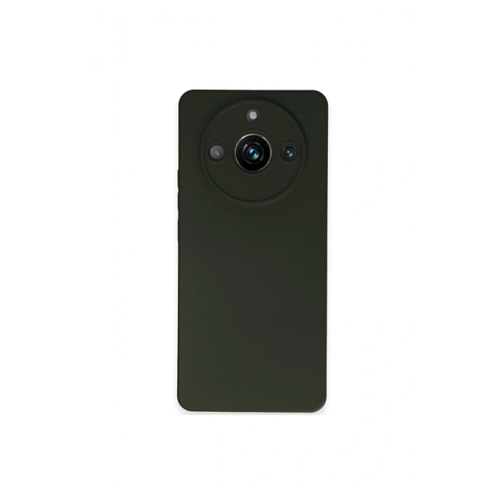 Realme 11 Pro Kılıf Nano İçi Kadife Silikon - Koyu Yeşil