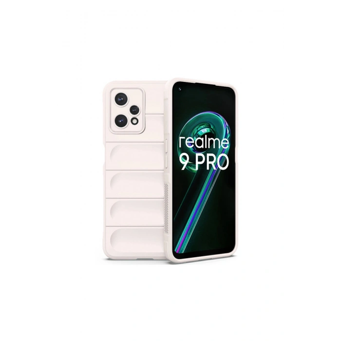 Realme 9 Pro 5g Kılıf Optimum Silikon - Krem