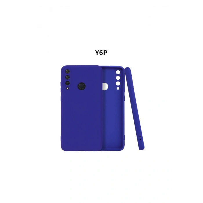 Huawei Y6p Kılıf First Silikon - Lacivert